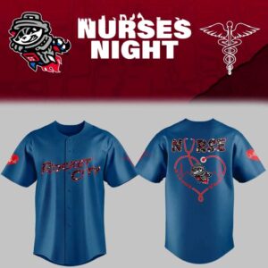 Rocket City Trash Pandas Nurse Appreciation Night Baseball Jersey