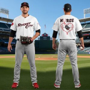 Rocket City Trash Pandas Nurse Appreciation White Jersey Rocket City Trash Pandas Nurse Appreciation White Jersey