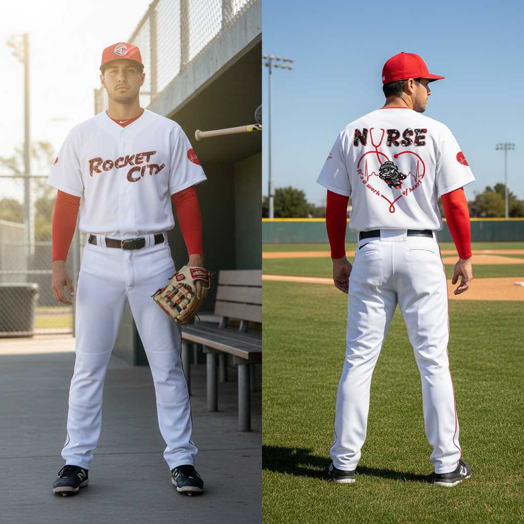 Rocket City Trash Pandas Nurse Appreciation White Jersey Rocket City Trash Pandas Nurse Appreciation White Jersey