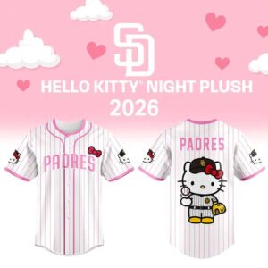 San Diego Padres Hello Kitty Night Plus Hello Kitty Night 2026 Plus Baseball Jersey
