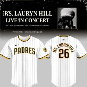San Diego Padres Ms. Lauryn Hill 2026 Concert Baseball Jersey