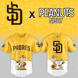 San Diego Padres Peanuts Game Night 2026 Classic Baseball Jersey