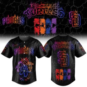 San Diego Padres Teenage Mutant Ninja Turtles Dark Mode Jersey