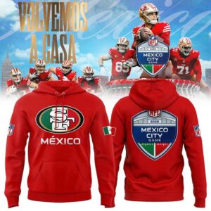 San Francisco 49ers 2026 NFL Mexico City Game Red Hoodie