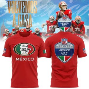 San Francisco 49ers 2026 NFL Mexico City Game Red Hoodie