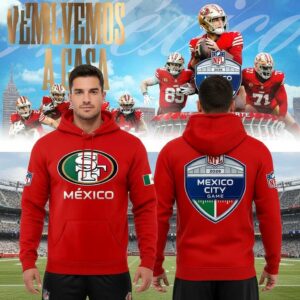 San Francisco 49ers NFL Mexico City Game Celebrating 2026 Tee Hoodie