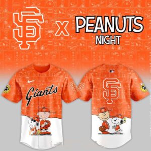 San Francisco Giants Peanuts Game Night 2026 Classic Baseball Jersey