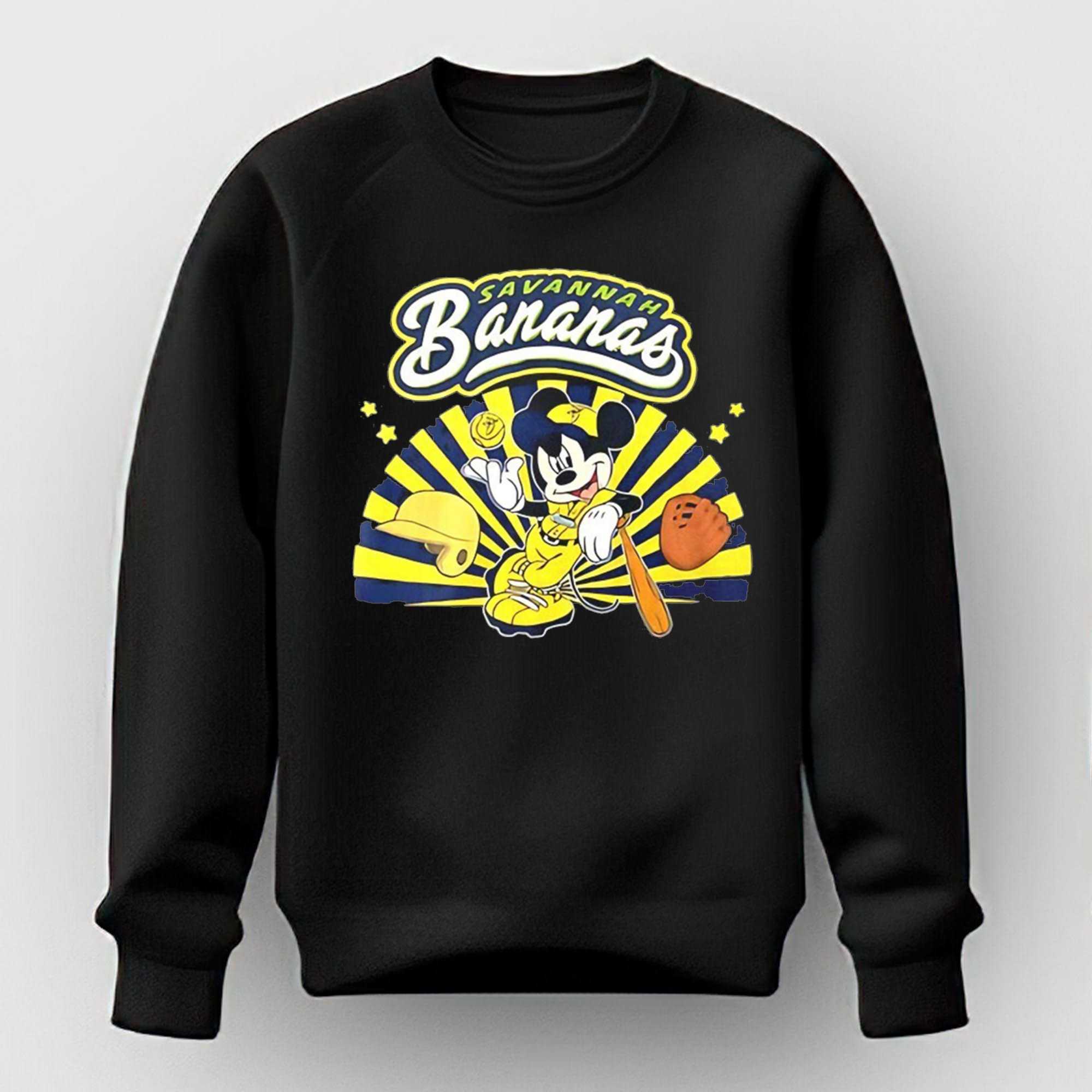 Savannah Bananas Mickey Mouse Vintage Baseball Shirt Savannah Bananas Mickey Mouse Vintage Baseball Shirt
