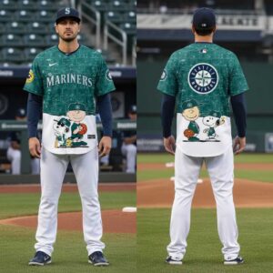 Seattle Mariners Peanuts Game Night 2026 Classic Baseball Jersey