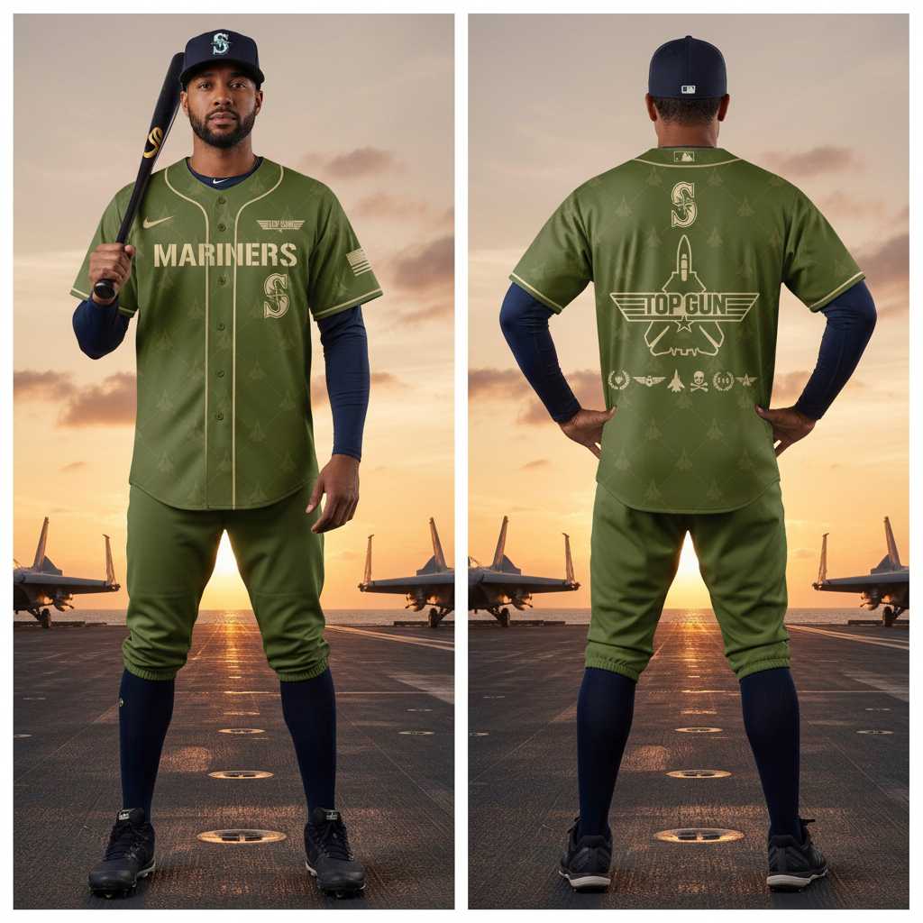 Seattle Mariners Top Gun 2026 Comeback Night Baseball Jersey Seattle Mariners Top Gun 2026 Comeback Night Baseball Jersey