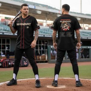 Sevendust Europe  UK Tour 2026 Baseball Jersey