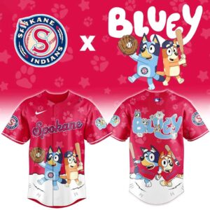 Spokane Indians Bluey Night Game 2026 Baseball Jersey