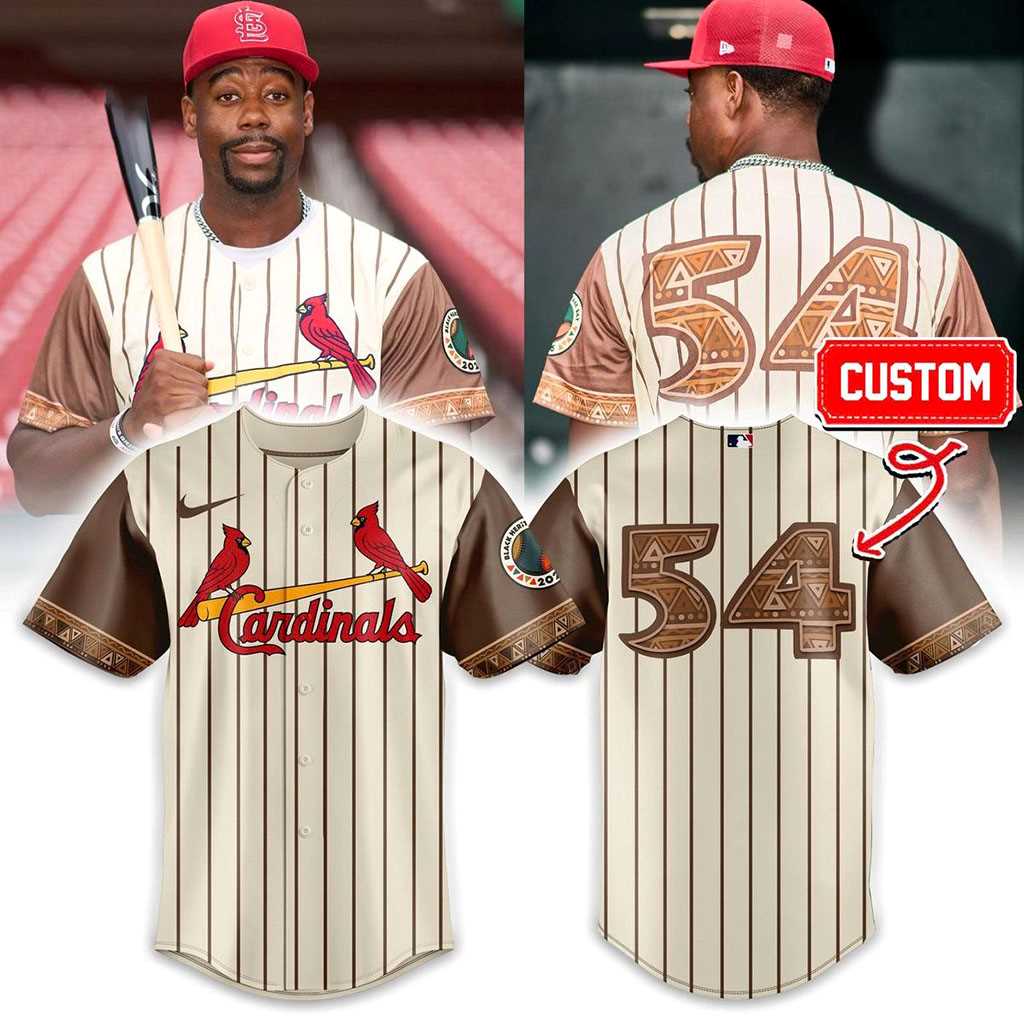 St.Louis Cardinals Black Heritage Night 2026 Custom Baseball Jersey St.Louis Cardinals Black Heritage Night 2026 Custom Baseball Jersey