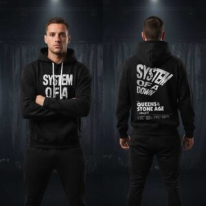 System of a Down UK 038  EU Tour 2026 Black Tee Hoodie