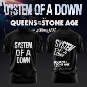 System of a Down UK 038 EU Tour 2026 Black Tee Hoodie