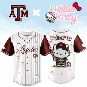 Texas AM Aggies Hello Kitty Soft Girl Aesthetic Jersey
