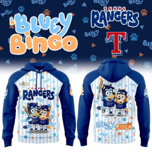 Texas Rangers Bluey Bingo 2026 Hoodie