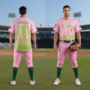 Texas Rangers Demon Slayer Jersey Custom Name