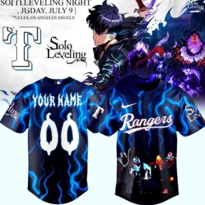 Texas Rangers Solo Leveling Custom Name Jersey
