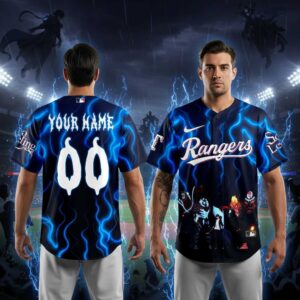Texas Rangers Solo Leveling Custom Name Jersey