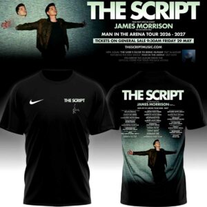 The Script Man In The Arena Tour Black Hoodie