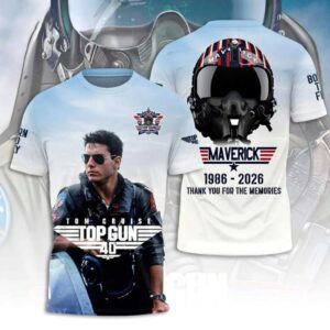Tom Cruise Top Gun 40th Anniversary Maverick Tee Hoodie
