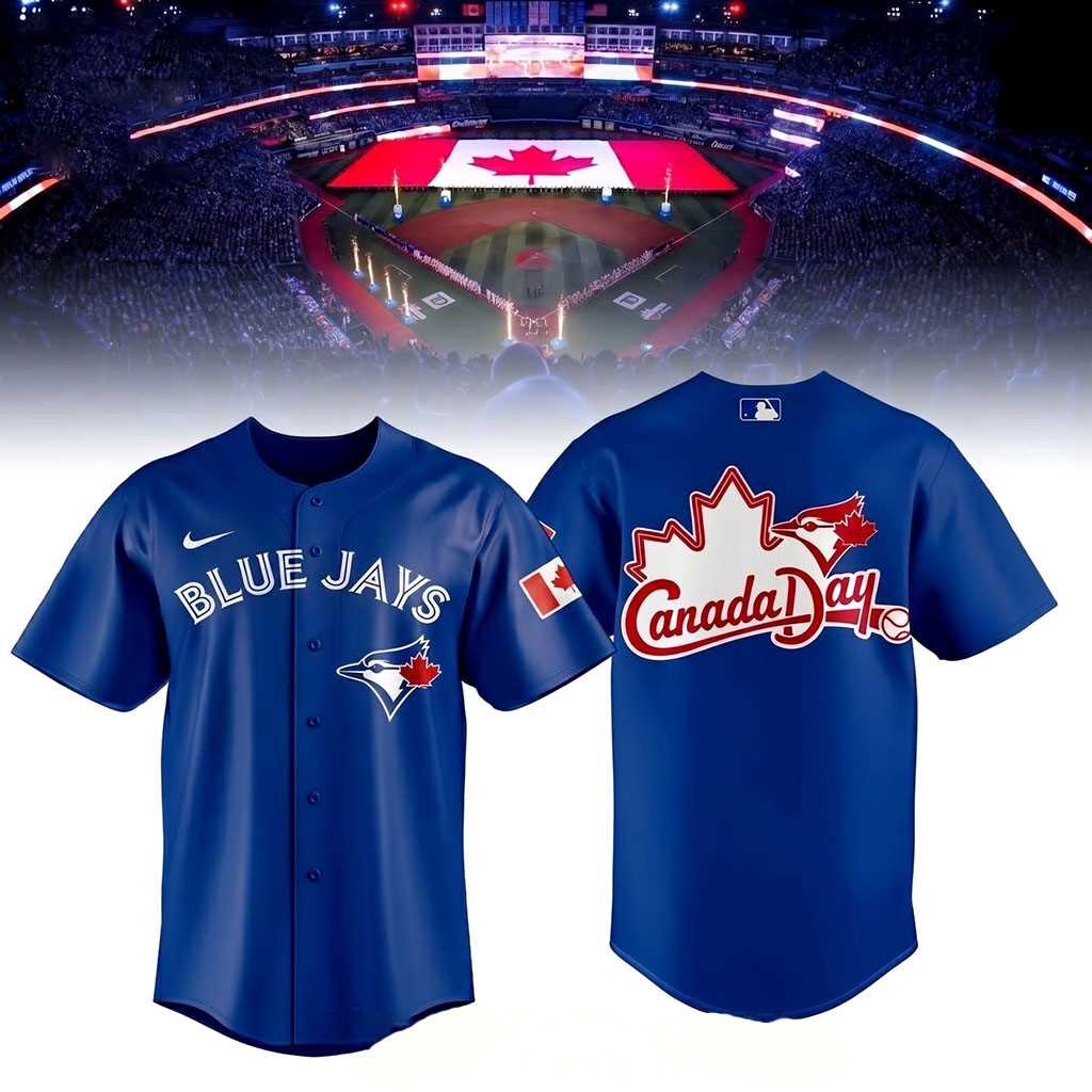 Toronto Blue Jays Canada Day 2026 It’s Time Baseball Jersey Toronto Blue Jays Canada Day 2026 It’s Time Baseball Jersey