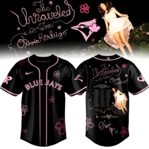 Toronto Blue Jays Olivia Rodrigo the Unraveled Tour 2026 Baseball Jersey