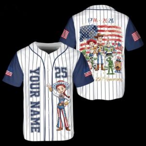Toy Story Jessie USA 250 Anniversary Baseball Jersey