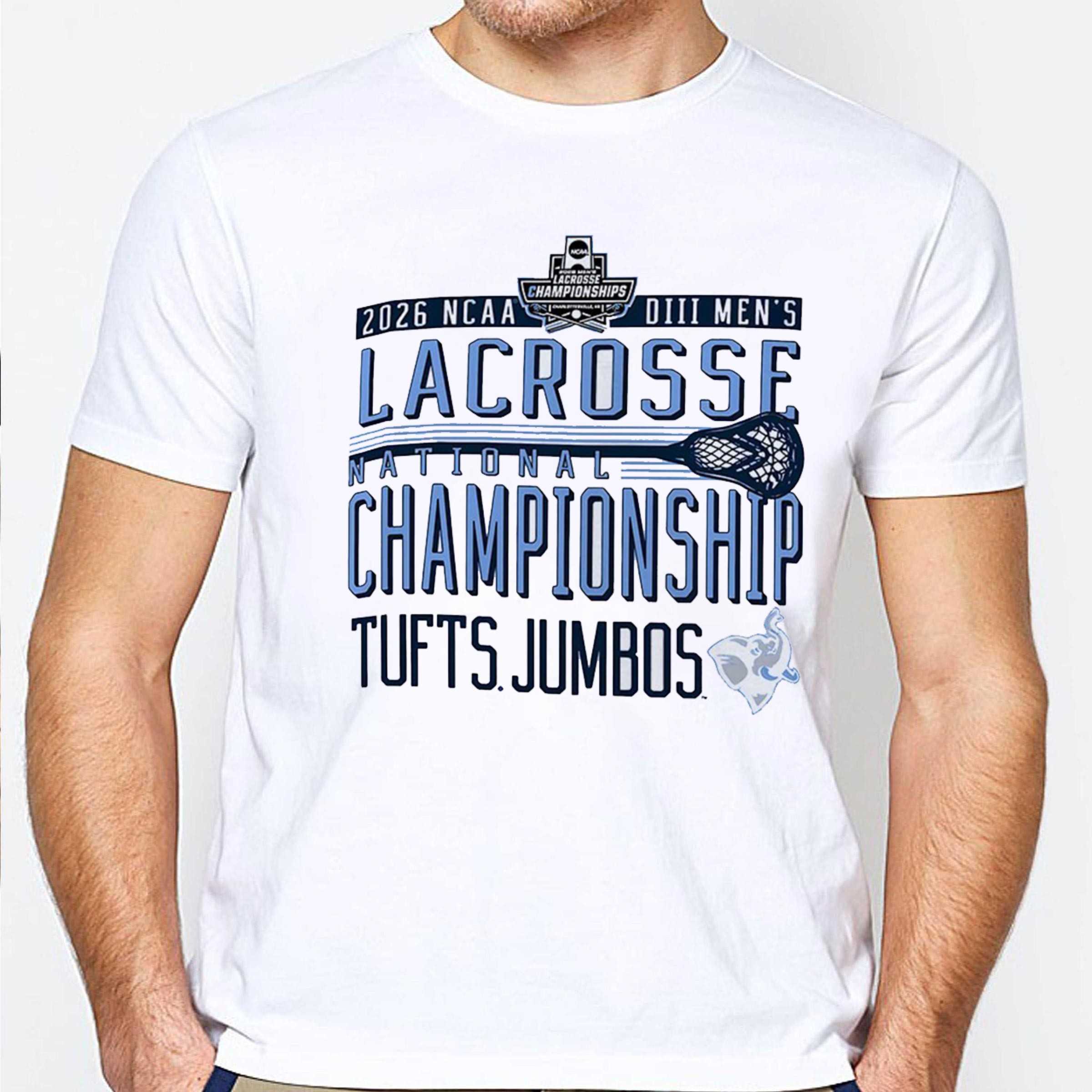 Tufts Jumbos NCAA Division III Mens Lacrosse National Championship 2026 Tee Tufts Jumbos NCAA Division III Mens Lacrosse National Championship 2026 Tee