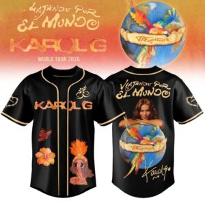 Viajando Por El Mundo Tropitour Jersey 2026 Black
