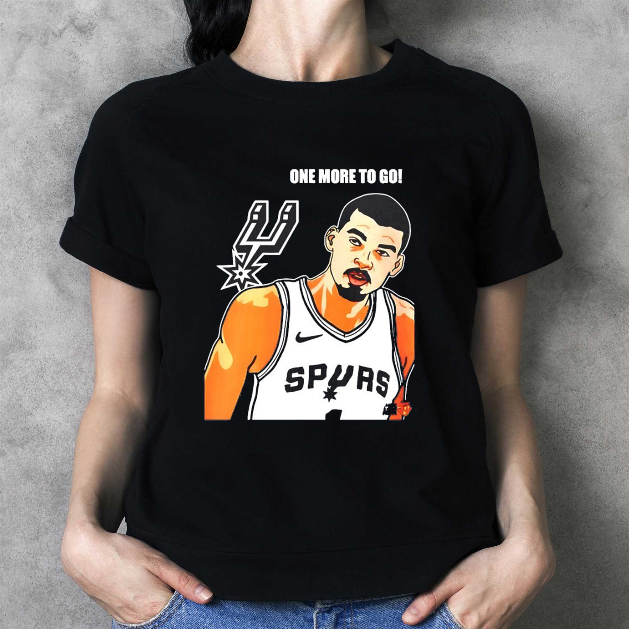 Victor Wembanyama San Antonio Spurs NBA One More to Go Shirt Victor Wembanyama San Antonio Spurs NBA One More to Go Shirt