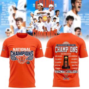 Virginia Cavaliers Tennis 2026 NCAA DI National Champions Tee Hoodies
