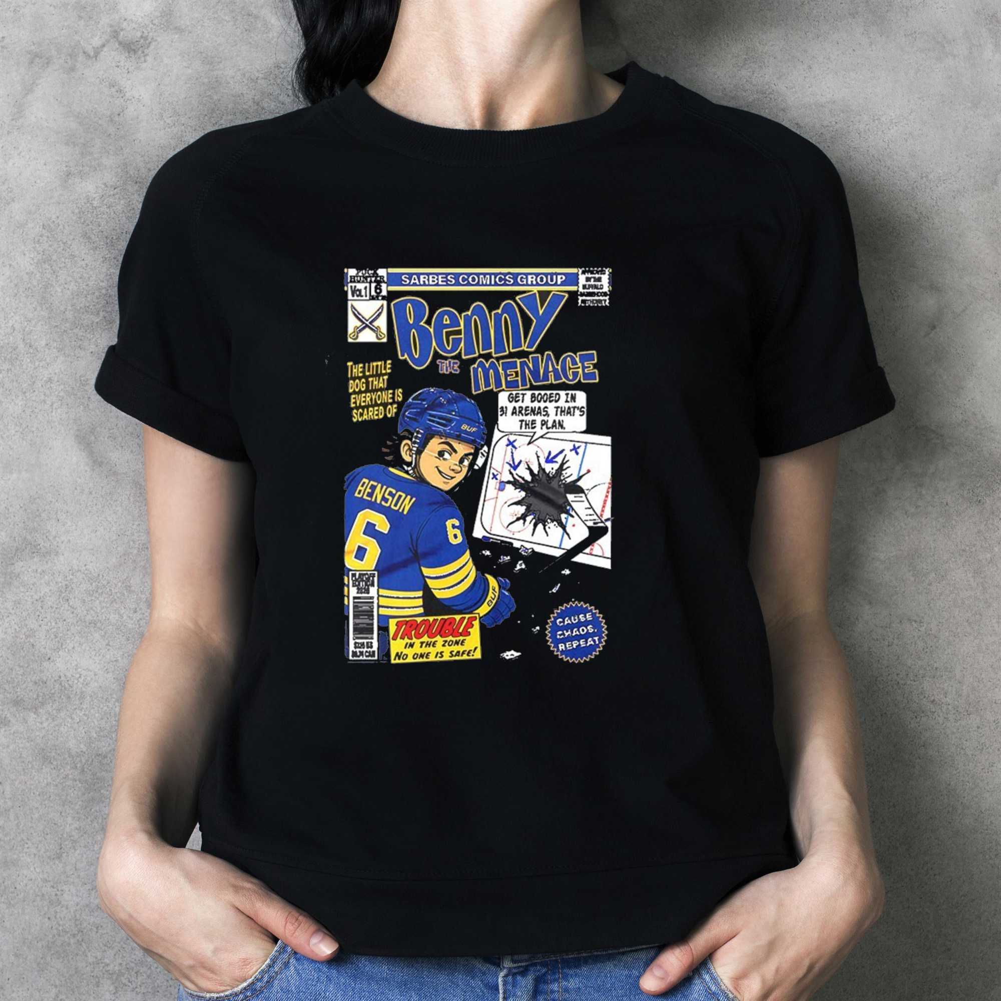 Zach Benson Benny The Menace Buffalo Sabres Hockey Comic Shirt Zach Benson Benny The Menace Buffalo Sabres Hockey Comic Shirt