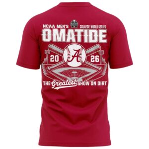 Alabama Crimson Tide 2026 Baseball College World Series Omatide T shirt