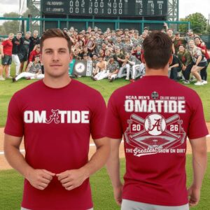 Alabama Crimson Tide 2026 Baseball College World Series Omatide T shirt