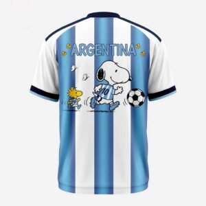 Argentina National Soccer Snoopy and Woodstock 2026 Tee Hoodie