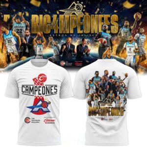 Astros de Jalisco Basketball 2026 CIBACOPA Champions Tee Hoodie