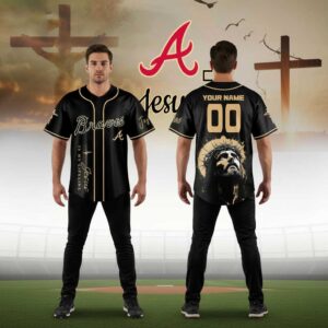 Atlanta Braves Jesus Faith Custom Baseball Jersey
