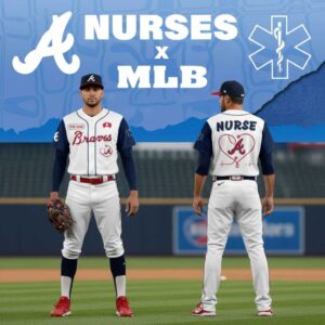 Atlanta Braves Nurse Appreciation Custom Baseball Jersey