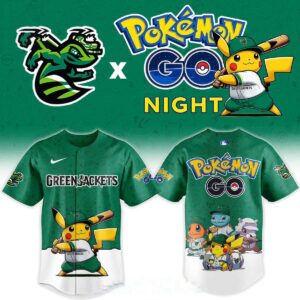 Augusta GreenJackets Pokemon GO Night 2026 MiLB Baseball Jersey