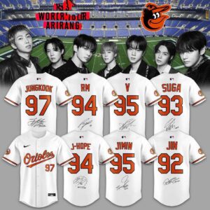 Baltimore Orioles BTS World Tour Arirang Jersey