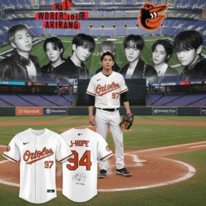 Baltimore Orioles BTS World Tour Arirang Jersey