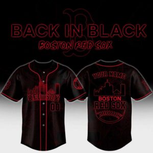 Boston Red Sox Back In Black Special Custom Baseball Jersey