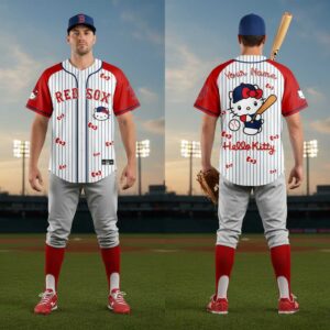 Boston Red Sox Hello Kitty Custom Baseball Jersey