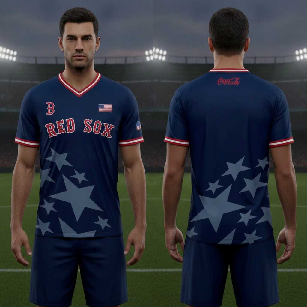 Boston Red Sox USA Soccer Jersey Boston Red Sox USA Soccer Jersey