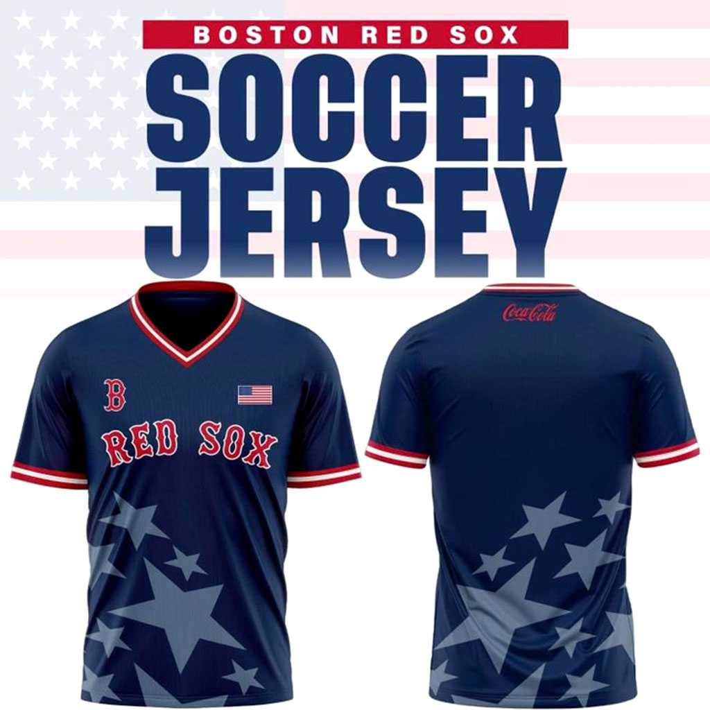 Boston Red Sox USA Soccer Jersey Boston Red Sox USA Soccer Jersey