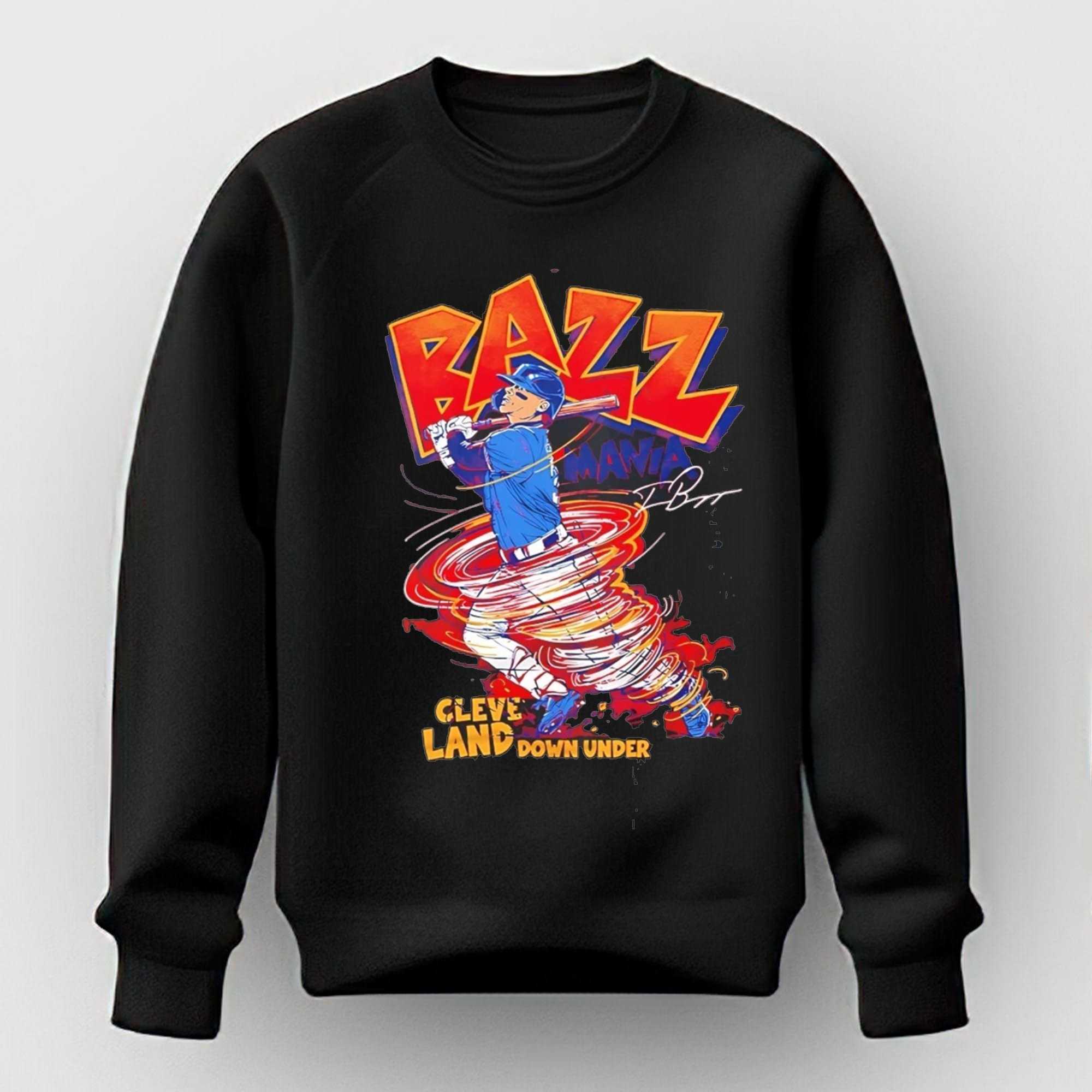 CV Art Design Travis Bazzana Batting Bazz Mania Cleveland Down Under Tee Hoodie CV Art Design Travis Bazzana Batting Bazz Mania Cleveland Down Under Tee Hoodie