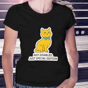 Cat Sitting Apparel Not Disabled Just Edition Tee Hoodie