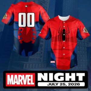 Charleston RiverDogs 2026 Marvel Night Baseball Jersey